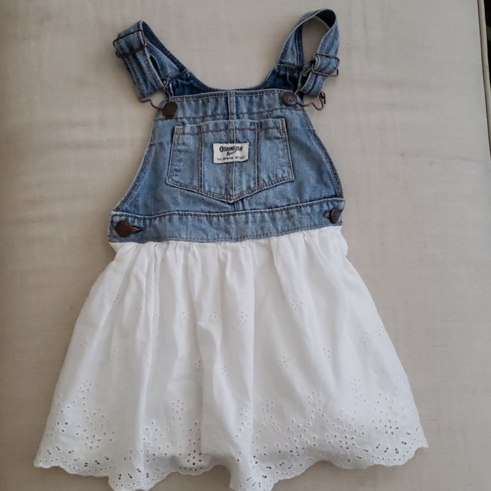 Oshkosh overalls eyelet dress